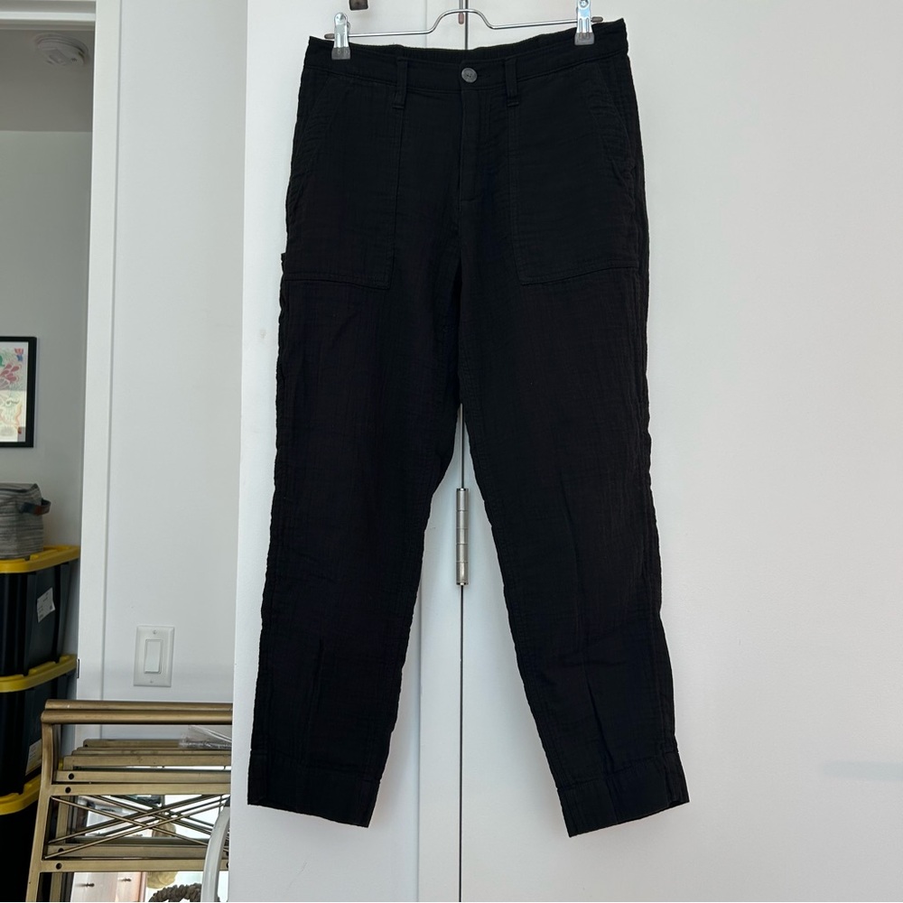 Old Navy 100% cotton crinkle straight leg pants